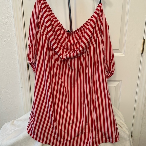 Striped plus size dress - Picture 1 of 2